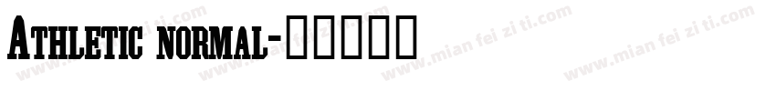 Athletic normal字体转换